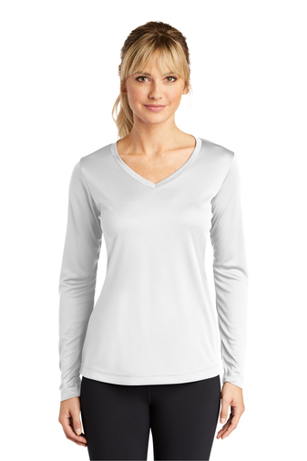 03 - Sport-Tek ® Ladies Long Sleeve PosiCharge ® Competitor™ V-Neck Tee. LST353LS