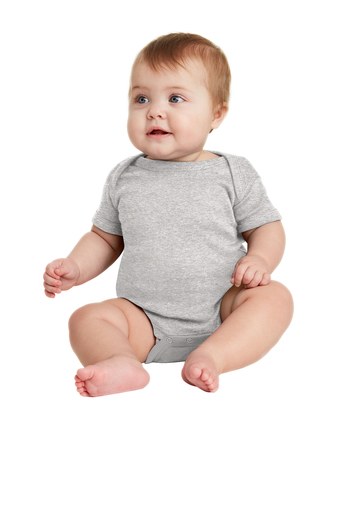 Rabbit Skins ™ Infant Short Sleeve Baby Rib Bodysuit. RS4400