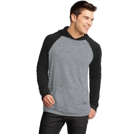 District ® - Young Mens 50/50 Raglan Hoodie. DT128