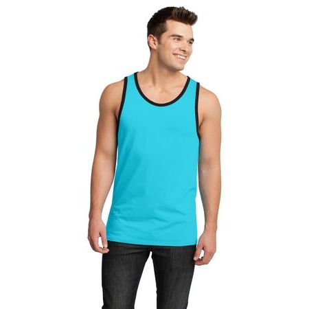 District ® - Young Mens Cotton Ringer Tank DT1500