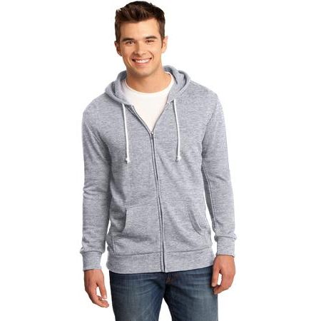 District ® - Young Mens Core Fleece Full-Zip Hoodie DT190