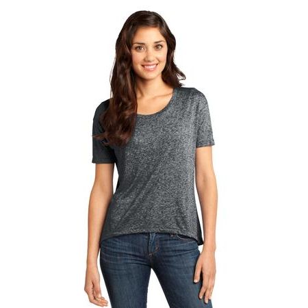 District ® - Juniors Microburn™ Wide Neck Hi/Lo Tee. DT260
