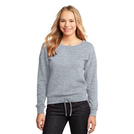 District ® - Juniors Core Fleece Wide Neck Pullover. DT293