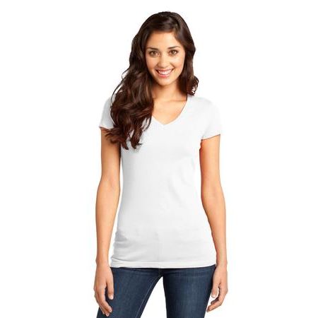 District ® - Juniors Very Important Tee ® V-Neck. DT6501