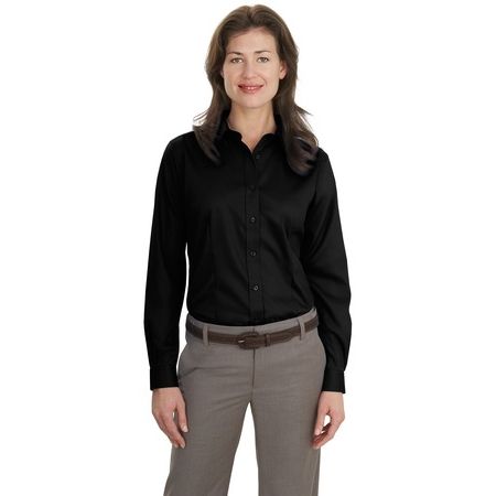 Port Authority - Ladies Long Sleeve Non-Iron Twill Shirt. L638