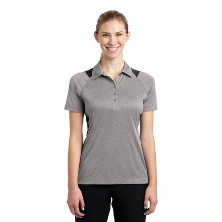 Sport-Tek ® Ladies Heather Colorblock Contender Polo. LST665