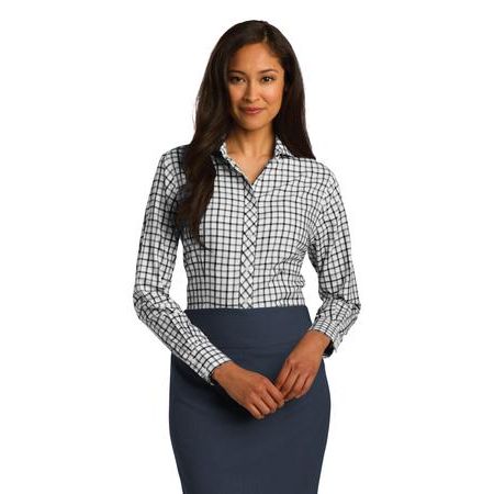 Red House ® Ladies Tricolor Check Non-Iron Shirt. RH75