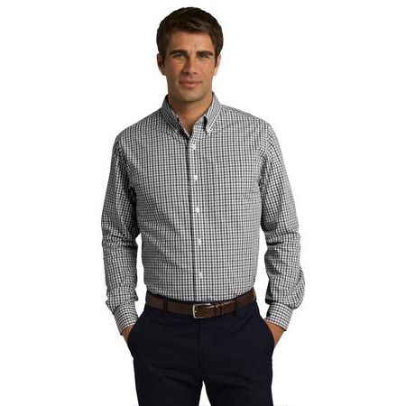 Port Authority ® Long Sleeve Gingham Easy Care Shirt. S654