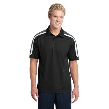 Sport-Tek ® Tricolor Shoulder Micropique Sport-Wick ® Polo. ST658