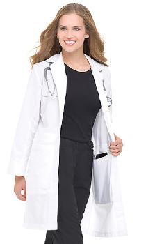 WOMEN'S TRADITIONAL NOTEBOOK LAB COAT - 37inch -  3165